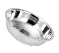 Alipis Mixing Bowl Silver Stainless Steel with Flat Base and Easy Pouring Feature Kitchen Bowl for Cooking and Food Prep, for Salad, Soup, and Baking Tasks