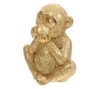 Alipis Monkey Adornment Three Resin Monkeys Figurines for Living Room Bedroom Tabletop Decor