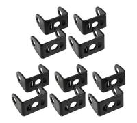 Alipis Motorcycle Light Mount Bracket for Night Riding and Mountain Crossing 10pcs Black Aluminum with Multi-angle Adjustment Holes and Modular Quick Release Design
