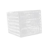 Alipis Multi-function Acrylic Box for Makeup Storage Drawer Type Cosmetic Organizer Diamond Pattern for Bathroom Vanity Use