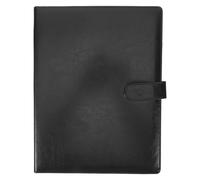 Alipis Multi Functional Folder Clipboard Pu Leather Document Holder Note Paper Organizer Professional Padfolio for Resume Writing Pad Binder