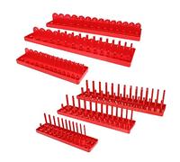 Alipis Multi Functional Plastic Wrench Socket Organizer Rack with High and Low Holders Durable Toolbox Socket Container Storage to Prevent Loss and Efficiency