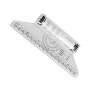 Alipis Multi-purpose Rolling Ruler for Drawing Design Portable Parallel Measuring Tool for Angles Circles and Lines Plastic Crafting Ruler for Students Artists and Engineers