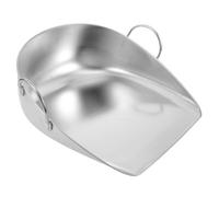 Alipis Multi-use Stainless Steel Dustpan with Ergonomic Handle for Easy Waste Collection and Crop Transfer for Farms and Gardens