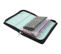 Alipis Multifunctional Budget Envelope Wallet Pu Clutch Bag with Zipper Large Capacity Credit Card Organizer Portable Cash Storage Set for Women Financial Planning