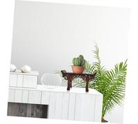 Alipis Multifunctional Solid Wood Flower Pot Display Stand Rectangular Wooden Pedestal for Potted Plants Rack Home Decor Vase and Buddha Statue Showcase Holder