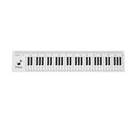Alipis Musical Note Ruler 15Cm Piano Keyboard Design, Student Drawing Measuring Tool for School Exams, Creative Geometry Stationery for and Office Use