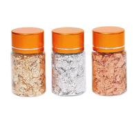 Alipis Nail Art Broken Foil Bottles Gold Glitter Silver Copper DIY Manicure Foil for Nail Painting