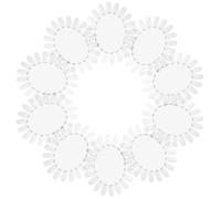 Alipis Nail Polish Samples Wheel Surface for Manicure Display and Color Comparison 10pcs Oval Plastic for Home and Salon Use by Nail Technicians and Students