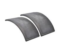 Alipis Natural Climbing Surface Pottery with Textured Barklike Finish 2pcs and Smooth Rounded Edges, Curved Mini Roof Tile Toad and Lizard Hideout for Indoor and Outdoor Frog Habitat