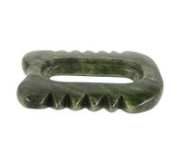 Alipis Natural Jade Stone Massage Comb Portable Handheld Gua Sha Scraping Therapy Tool for Scalp Face Full Body Relaxation and Hair Protection