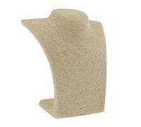 Alipis Necklace Display Rack Jewelry Holder Bust Stand Portrait Model Organizer for Neck Chain Storage Beige Small Size Jewelry Organizer for Home and Shop