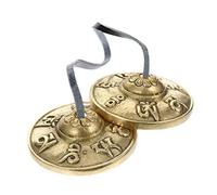 Alipis Nepal Copper Meditation Bell Small Handheld Percussion Instrument for Yoga Meditation with Harmonic Tones and Sturdy Strap Gift for Spiritual Practice and Relaxation