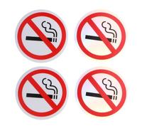 Alipis No Stickers Waterproof Pet Material 4pcs for Vehicles and Smooth Easy to Use and Remove Anti-scratch Warning Sign Decals Suitable for Cafe and Wall Decor