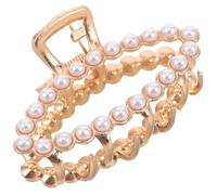 Alipis Non-slip Pearl Hair Claw Clips for Women and Metal Decorative Barrettes for Thick Thin Curly Hair Elegant Fresh Sweet Design Secure Grip