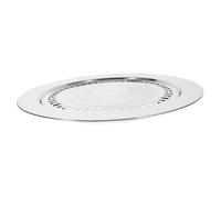 Alipis Non-Stick Stainless Steel Grill Pan with Grill Rack Thick Construction for Stovetop Outdoor Camping Korean BBQ Electric and Gas Stoves Versatile Round Griddle for Smokeless
