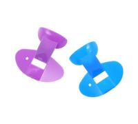 Alipis Nose Flute Plastic Training Whistles 2Pcs for Breath Management and Oral Muscle Coordination Portable Music Practice Instrument for Boys and Girls and Adults in Blue and Purple
