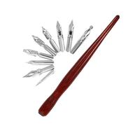 Alipis Novelty Dip Pen with Replaceable Nibs Multi-use Calligraphy Ink Pen for Precise Writing Rod Design for Artists and Manga Drawing