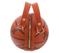 Alipis Novelty Handbags for Women Featuring Basketball Shape Design, Pu Material Single-shoulder Bag with Excellent Capacity and Reasonable Size, Stylish Women Bag for Leisure Clothing