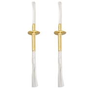 Alipis Oil Lamp Wicks, Replaceable Cotton Candle Wick Alloy Wick Tube, Oil Candle Wicks for Religious Temple DIY Kerosene Lamp Torch Lamp Accessories, 2PCS