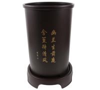 Alipis Orchid Planter Pot with Modern Resin with Saucer and Holes Breathable Flower Pot Featuring Overflow Prevention and Excess Water Collection for Indoor Planting for Home Use