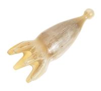 Alipis Ox Horn Scalp Massage Comb White 7-9cm Handheld Hair Comb for Head Acupressure and Relaxation Hair Care Tool for Men and Women