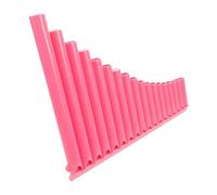 Alipis Pan Flute 16-pipe Pink Starter Pan Pipe Chinese Musical Instrument for Beginners Student Learning Teaching Folk Instrument for School Concerts