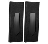 Alipis Paper Tie Gift Boxes Bow Tie and Necktie Storage Black with Window and Lid 2pcs Prevents Bending or Crushing for Retail Presentation and Travel for Men and Professionals