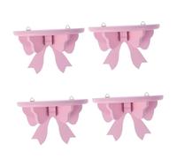 Alipis Pcs Wall Shelves Floating Shelf Boys and Girls Room Decor Wooden Storage Rack for Bedroom Living Room Kitchen