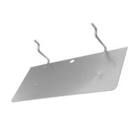 Alipis Pegboard Shelf with Metal Brackets Hooks, 9.84' Iron Wall Mounted Flat Display Shelf Featuring Stable Support Structure and Antislip Grooves for Garage and Temporary Workspaces
