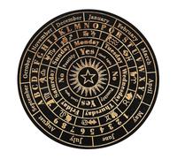 Alipis Pendulum Answer Board Wooden Divination Board for Spiritual Exploration Meticulously Crafted with Distinctive Symbols Markings and Elegant Design for Home Decor and Intuitive