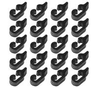 Alipis Pet Cage Clips and Sturdy Material Construction Black Plastic 20pcs with Secure Locking Mechanism for Bird Cage Door Reinforcement and Small Pet Playpen Use