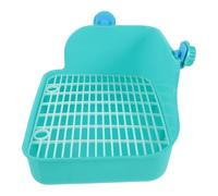 Alipis Pet Potty Trainer Small Animal Toilet for Bunny and Hamster with Wall Design Easy to Use Plastic Pet Toilet Suitable for Living Room and Park Green Random Color