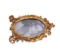 Alipis Photo Frame Antique Picture Frames Office Desk Decor Gold Mirror Wall Decor Ornaments Display Gold Decor Home Decor 8x10 Picture Frame Vintage Wedding Decor Chic Decor Golden Resin