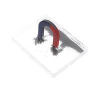 Alipis Physics Science Magnets Kit Comprising Magnetic Field Iron Powder Box Shaped Magnet for Physics Classroom Experiments and Student Learning