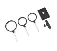 Alipis Physics Teaching Optical Lens Set for Students Glass Convex and Plastic Concave Lenses, Light Refraction Learning Tool for Classroom Teaching and Home Use