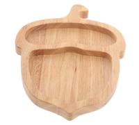 Alipis Pinecone Wooden Bathtub Tray Acorn-Shaped Fall Serving Platter Rustic Wood Dry Fruit Plate Snack Candy Dish Organizer for Bathroom Seasonal Decor