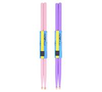 Alipis Pink Drumsticks Percussion Instruments Stick Drumsticks Maple Wood 2 Pairs Lightweight Good Sense of Gravity for Students Beginners and Practice Drums in Musical Styles