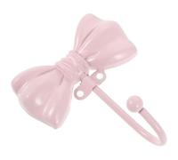 Alipis Pink Metal Bow Shaped Wall Hook, Decorative Bow Knot Hanger for ’ Room, Bedroom and Bathroom Coat, Towel, Jacket Organizer, 4.1x3.4x1.6 Inch
