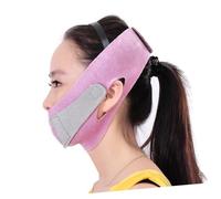 Alipis Pink V-line Face Lifting Mask Strap for Slimming Chin and Thin Masseter Muscle Elastic Support Belt to Firm Facial Skin and Reduce Double Chin Suitable for Men and Women