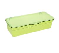 Alipis Plastic Chopstick Holder with Lid Kitchen Utensil Organizer Tray with Built Drainer Plate for Quick Drying Cabinet Storage for Cutlery and Tableware Suitable for Countertop Use and