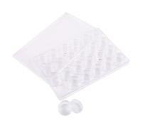 Alipis Plastic Cosmetic Sample Containers Set with Lids, Refillable Travel Powder and Diamond Art Bead Storage Jars for Makeup and Craft Accessories, Small Organizer Bottles