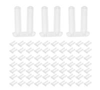 Alipis Plastic Double Plug Rimless Glasses Repair Sleeves 200Pcs 1.4X0.8X7.0Mm Frameless Eyewear Accessories for Eyeglasses Repair Kit