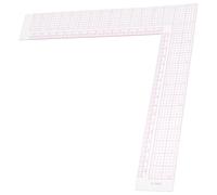 Alipis Plastic L Square Curve Ruler Sewing Ruler for Tailors and Beginners Multi-purpose Scale for Sewing Work and Cutting