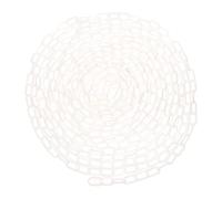 Alipis Plastic Safety Chain Barrier Link Heavy Duty Lightweight Linked Chain for Crowd Control Traffic Warning Indoor Outdoor Use White Security Partition Rope