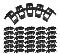 Alipis Plastic Tomato Vine Clips Lightweight Reusable 100 Pcs Tomato Fixing Clips with Easy to Clamp Design, Black Plastic Plant Bender for Improving Yield for Garden Plant Support