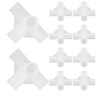 Alipis Plastic Wardrobe Frame Connectors Preventing Deformation 22mm 10pcs Four Way Adapter and Spacesaving Design for Fabric Wardrobe and Shoe Rack for Portable Closet Repair