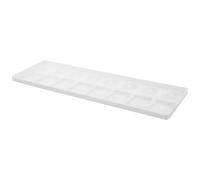 Alipis Plastic Watercolor Palette 16-compartment Rectangular Mixing Tray White Pigment Tray and Artists, Practical Water Mixing Board for Acrylic and Watercolor Painting