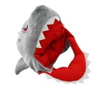 Alipis Plush Doll Shark Hat DIY Doll Dressing-up Accessory for Role Play Bright Color Funny Hat for Boys Pretend Play and Parenting Practice