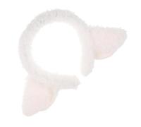 Alipis Plush Lamb Ear Headband Soft Cute Sheep Ears Hairband for Women Comfortable Cartoon Animal Band for Farm Parties and Face Washing